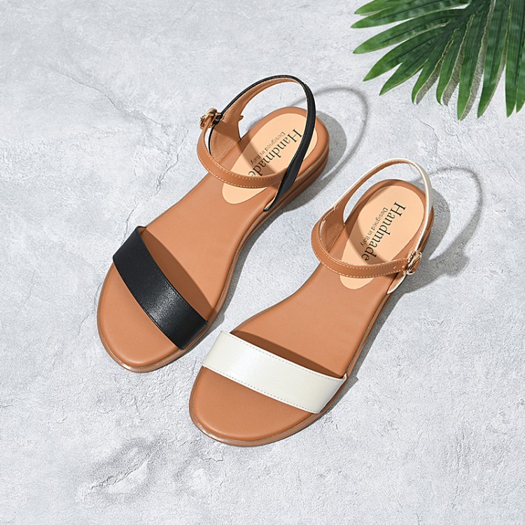 womens-roman-sandals-low-heel-open-toe-ankle-strap-color-block Women's Roman Sandals Low Heel Open Toe Ankle Strap Color Block