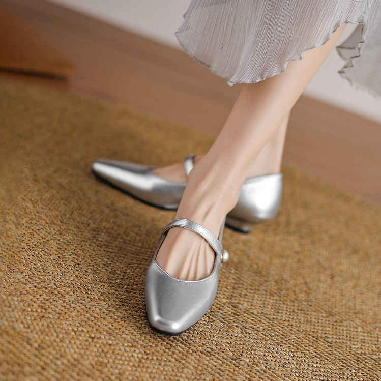 Women's Square Toe Chunky Heel Pumps Spring 2025 - Style c.html
