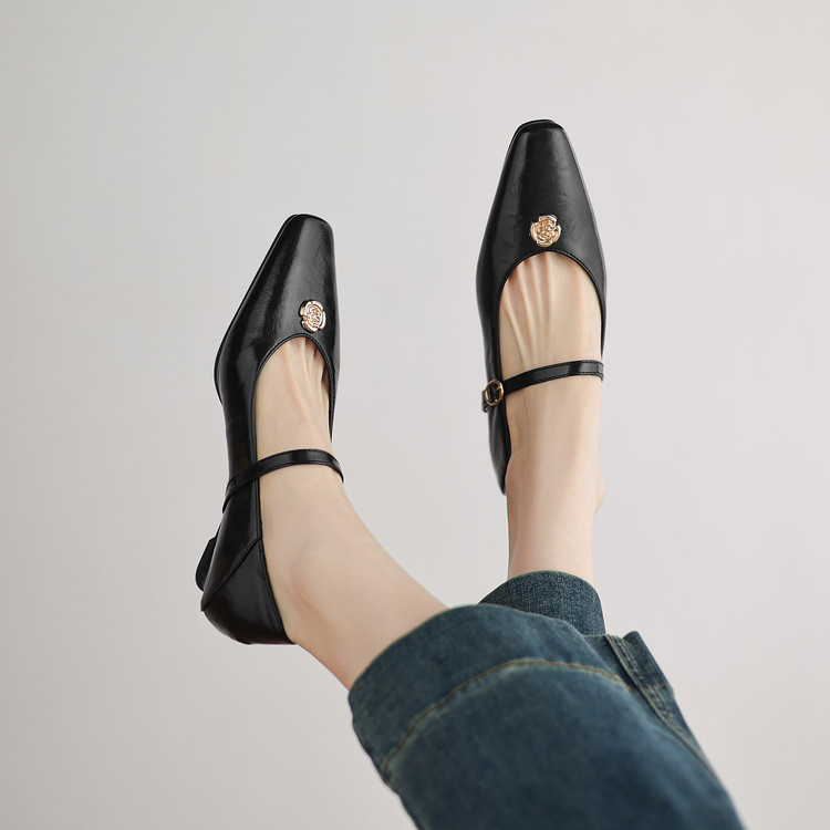 Women's Square Toe Chunky Heel Pumps Spring 2025 - Style m.html