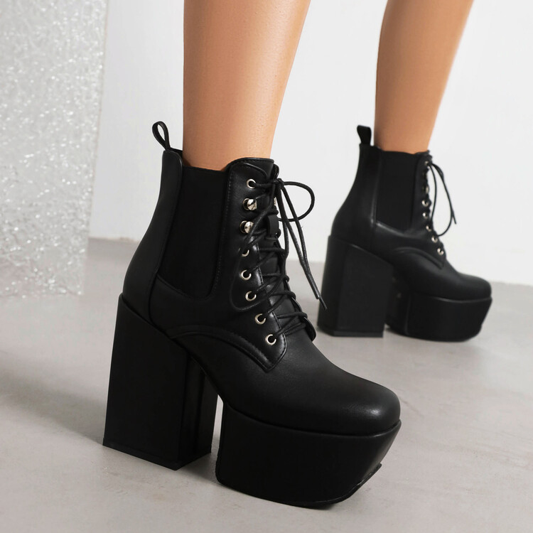 womens-square-toe-chunky-high-heel-mid-calf-riding-boots Women's Square Toe Chunky High Heel Mid Calf Riding Boots