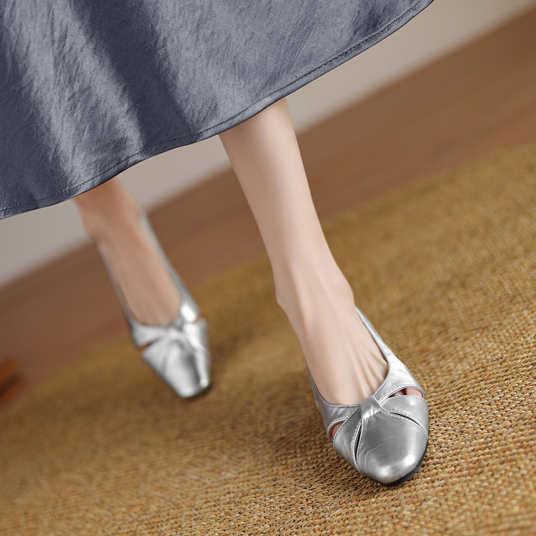 Women's Square Toe Chunky Mid Heel Pumps Spring 2025 - Style k.html