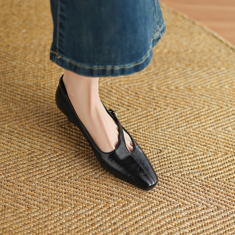 Women's Square Toe Chunky Mid Heel Pumps Spring 2025 - Style m.html