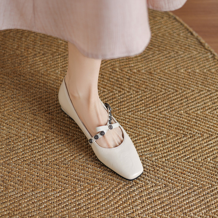 Women's Square Toe Chunky Mid Heel Pumps Spring 2025 - Style m.html