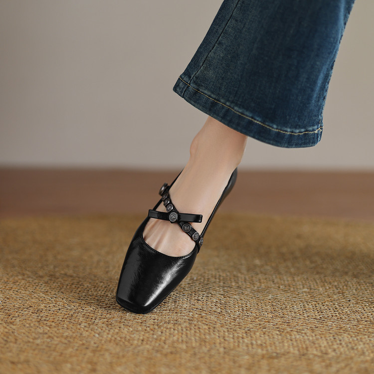 Women's Square Toe Chunky Mid Heel Pumps Spring 2025 - Style m.html
