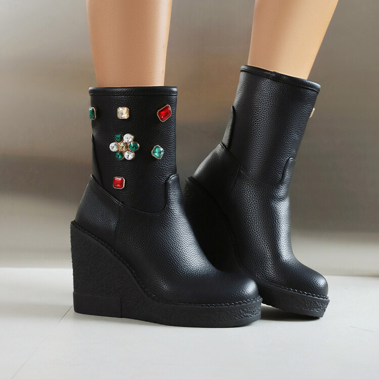 womens-square-toe-platform-high-heel-mid-calf-fashion-boots-style-s-html Women's Square Toe Platform High Heel Mid Calf Fashion Boots - Style s.html