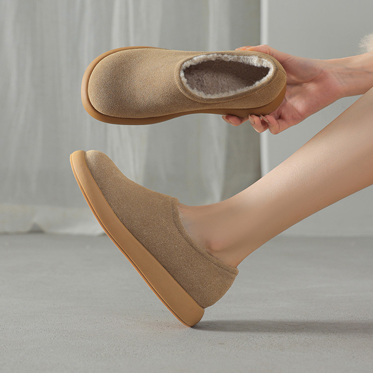 Women's Suede Chunky Heel Round Toe Pumps Winter 2025